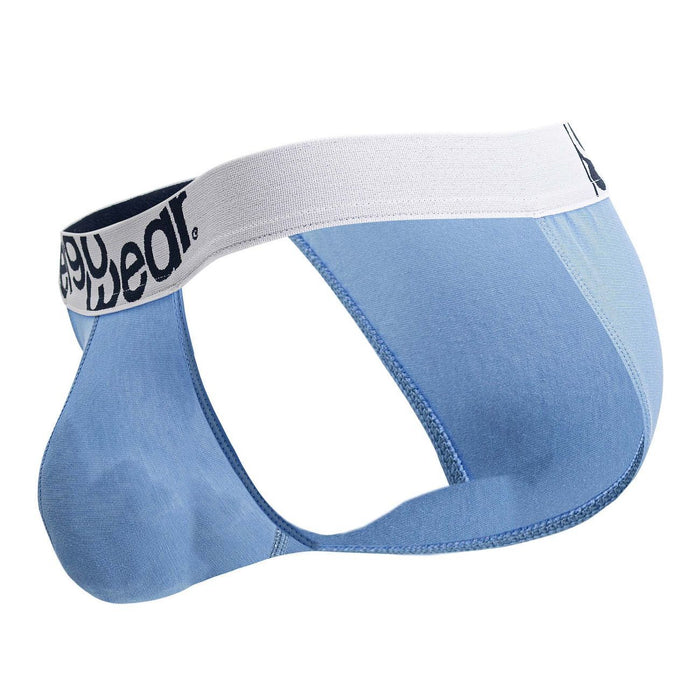 ErgoWear MAX Cotton Bikini Brief Shaped Pouch Low-Rise Briefs Light Blue 1712