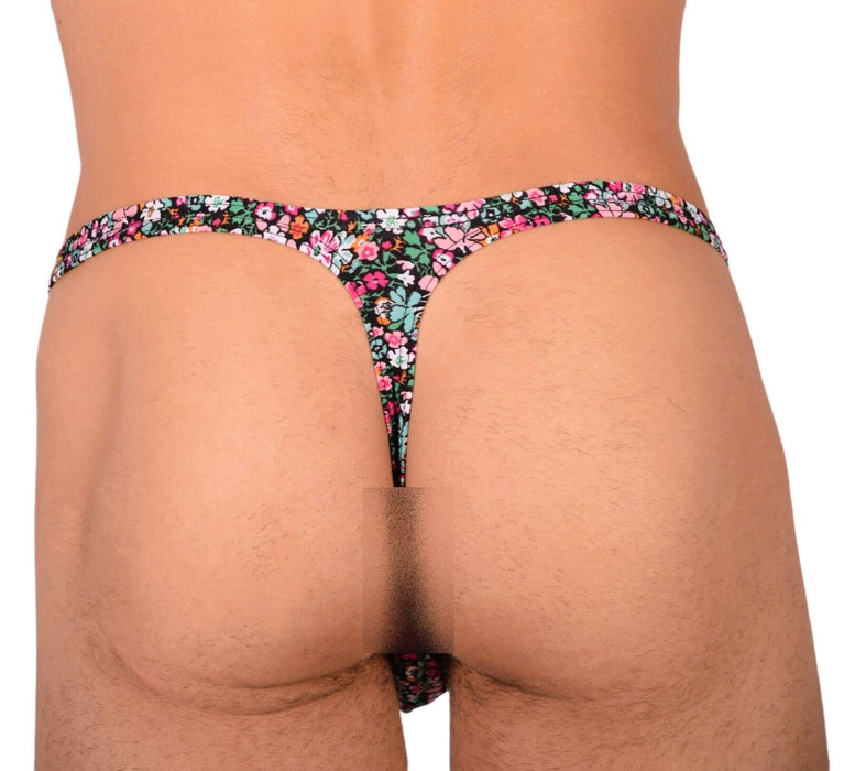 S/M SMU Tanning Walking around sheer Floral Thong MX19 33981