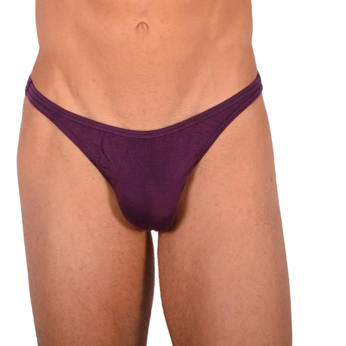 S/M SMU Tanning Walking around sheer Purple Thong MX19 33982