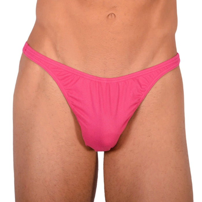 S/M SMU Tanning Walking around sheer Pink Thong MX19 33986