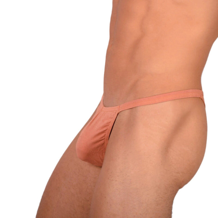 S/M Smu Tanning Walking around sheer Brown Thong MX19 33998