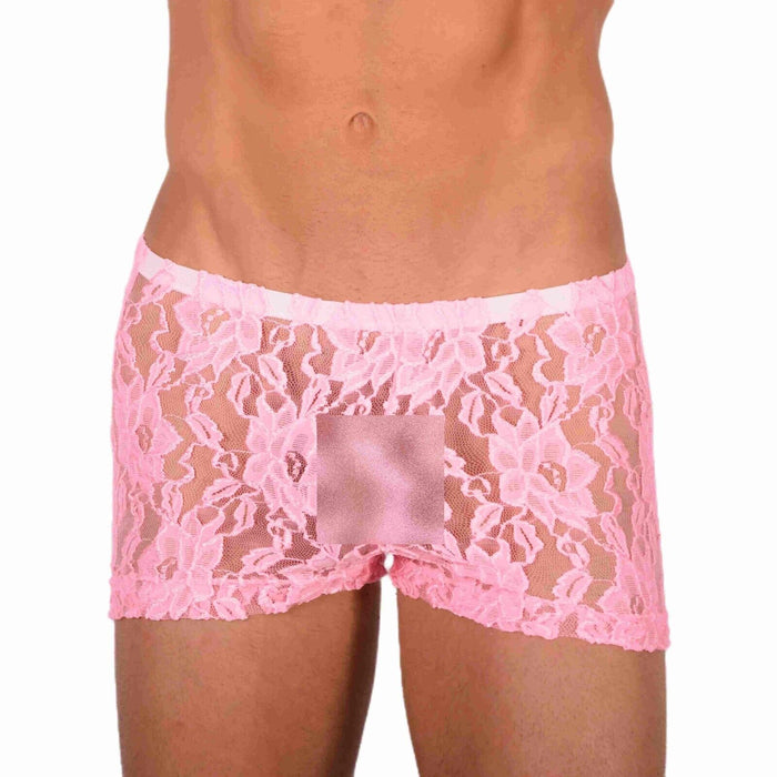 XS/S SMU Tanning Walking around C-Thru Pink Mini Boxer MX19 34034