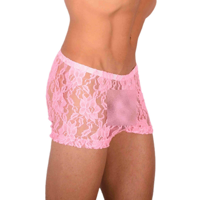 XS/S SMU Tanning Walking around C-Thru Pink Mini Boxer MX19 34034