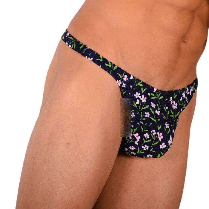 XS/S SMU Tanning Walking around Floral Thong MX19 34038