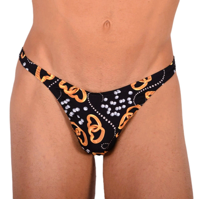 XS/S Smu Tanning Walking around Black Rings Thong MX19 34042