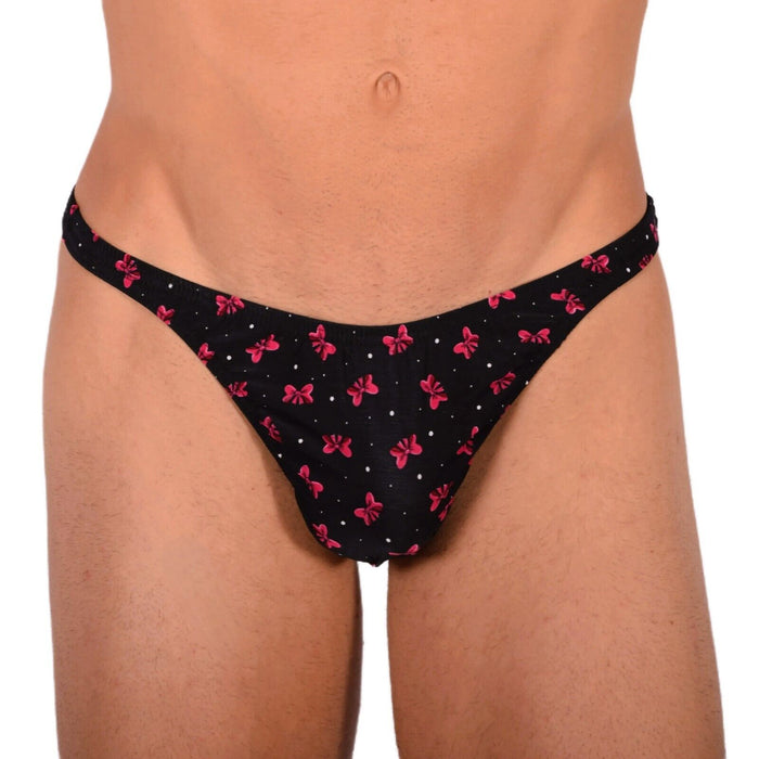 XS/S SMU Tanning Walking around Black Thong MX19 34043