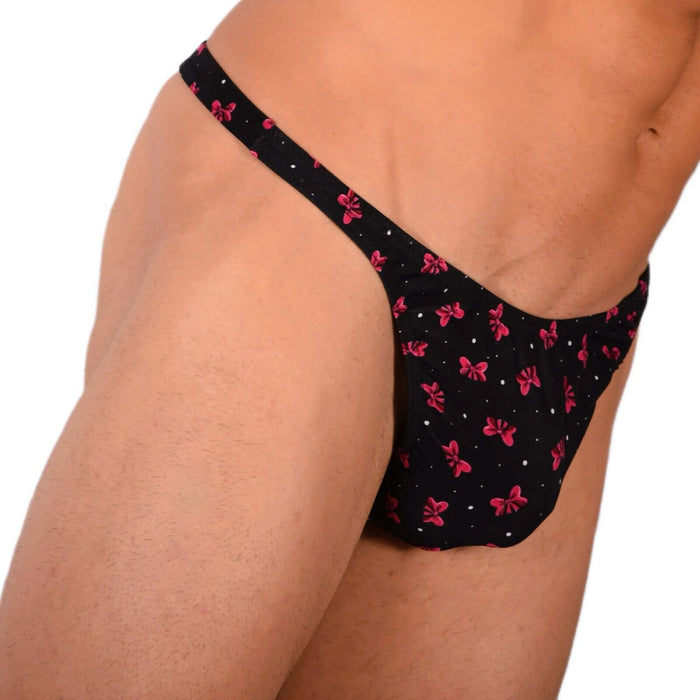 XS/S SMU Tanning Walking around Black Thong MX19 34043