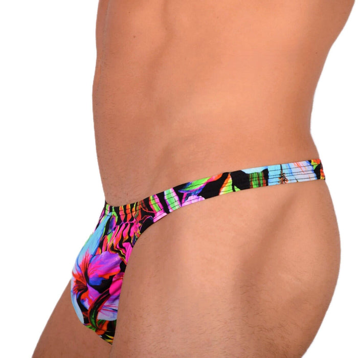 XS/S SMU Walking around Tanning Multicolor Thong MX19 34044