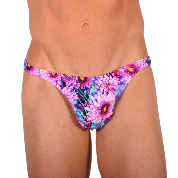 XS/S SMU Tanning Walking around Floral Thong MX19 34045