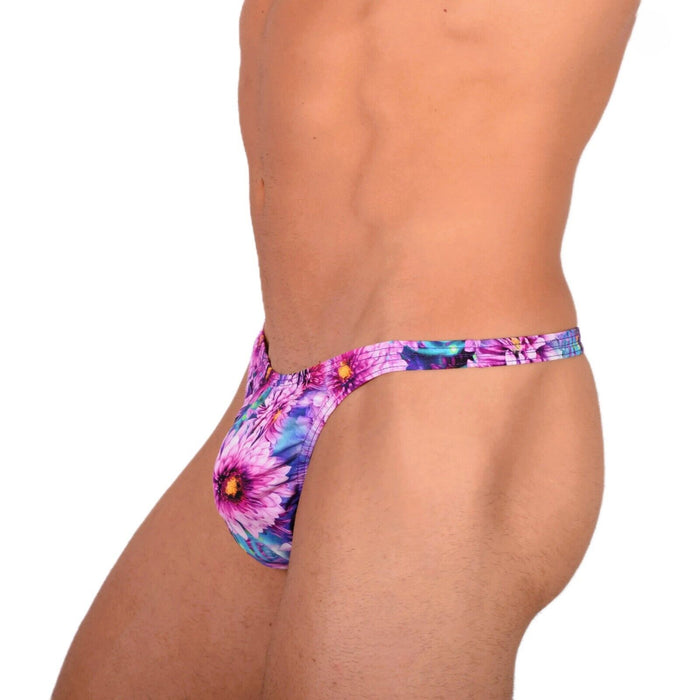 XS/S SMU Tanning Walking around Floral Thong MX19 34045