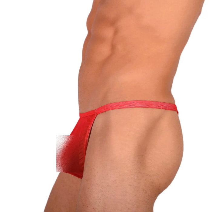 XS/S SMU Tanning Walking around Red Thong MX19 34048