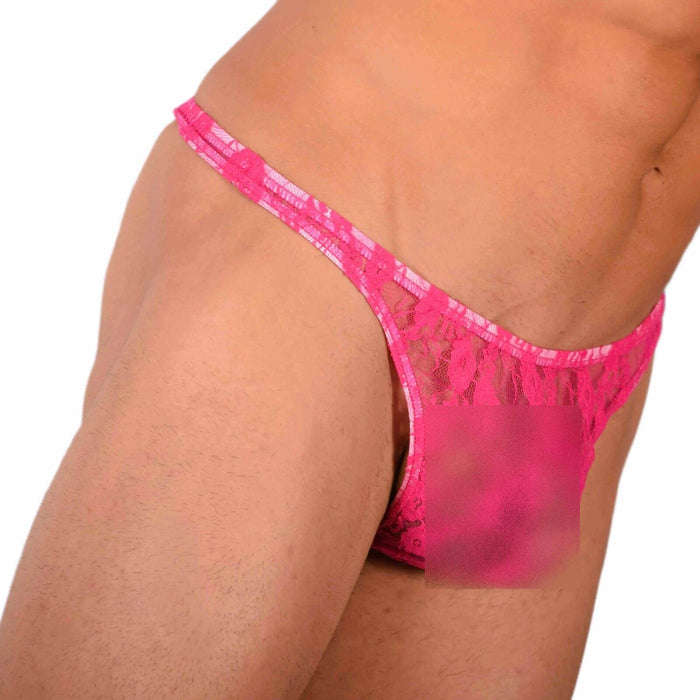 XS/S SMU Tanning Pink C-Thru Thongs MX19 34050