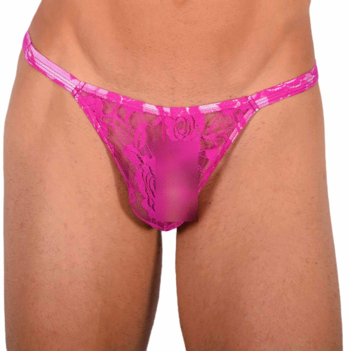 XS/S SMU Walking around C-Throught Pink Thong MX20 34058