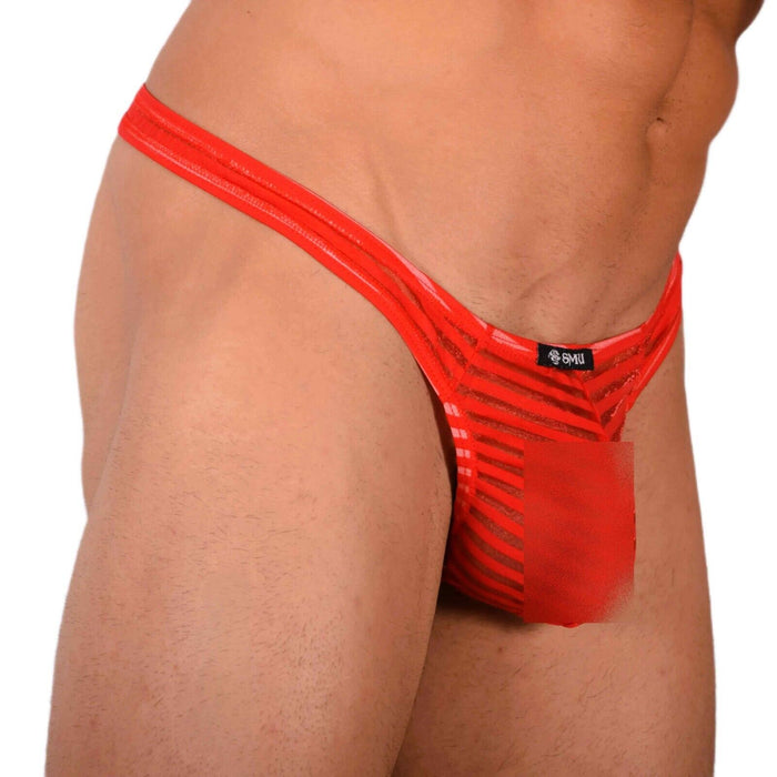 S/M SMU Sensual Red C-Thru Thong MX20 34080