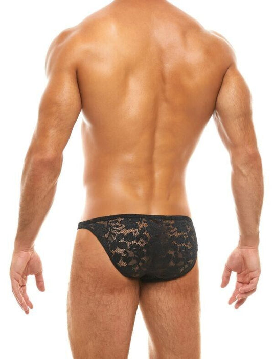 Modus Vivendi Low-Cut Brief Floral Lace Transparent Sheer Briefs Black 04111 B48