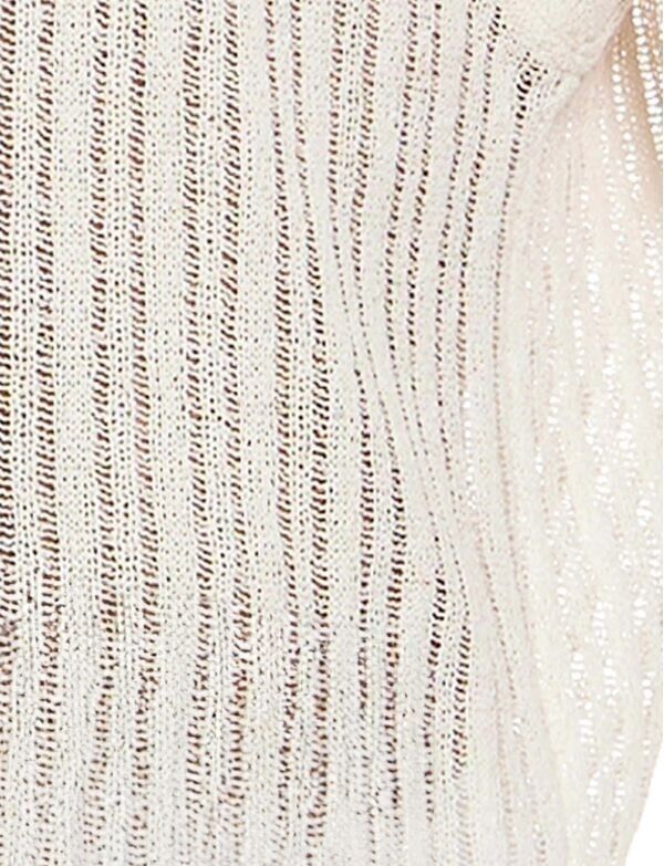 MODUS VIVENDI Striped Crochet Boxer Shorts Stretch Knitted in Natural 074216