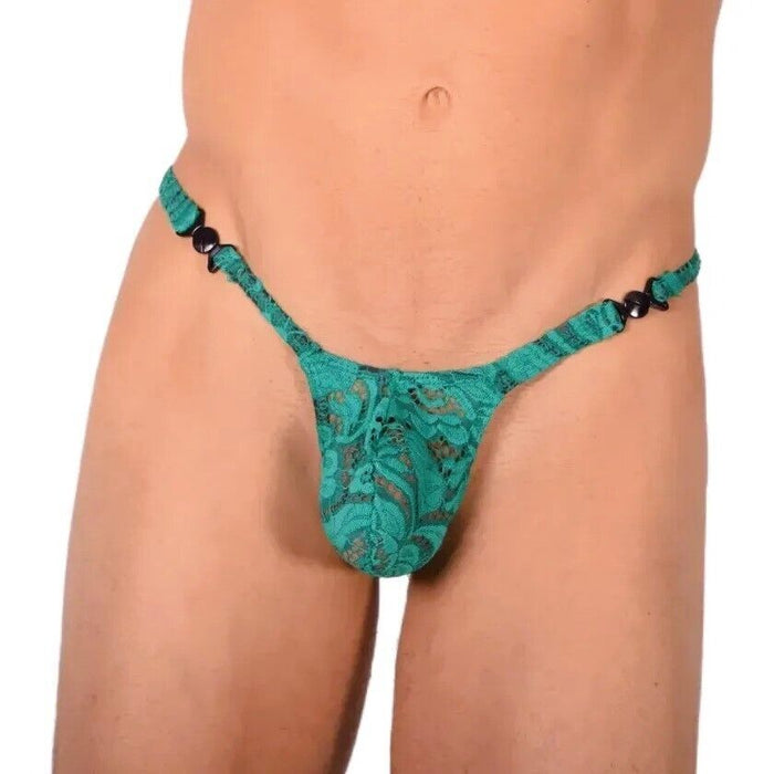 S SMU Sensual Green C-Thru Thong MX20 34114