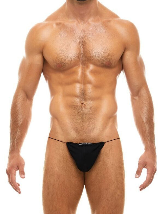 Modus Vivendi G-String Antibacterial Comfy Contour Pouch Black Strings 15616