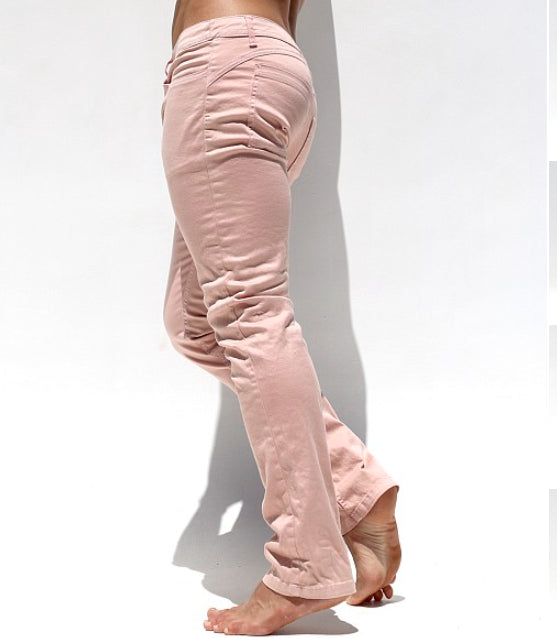 36'' RUFSKIN Ray Stretch Cotton Pants Twill Jeans in Light Rose TN2