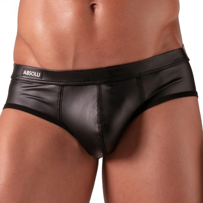 Absolu Male By TOF PARIS Master Briefs With Secret Pocket Optimal Pouch in Black