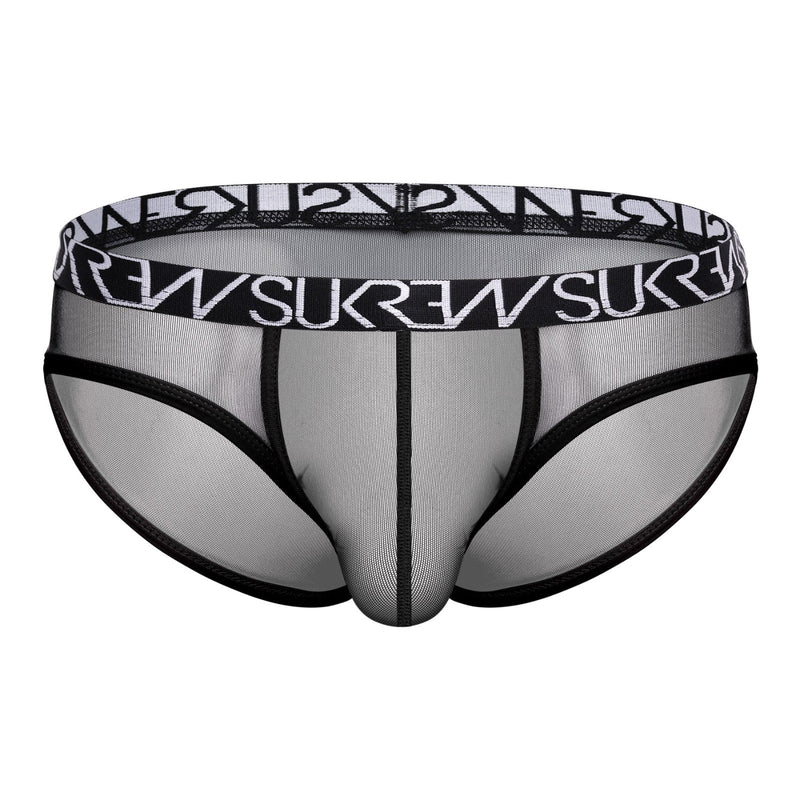 SUKREW Mesh Sheer Low-Rise Brief in Underground Black 8