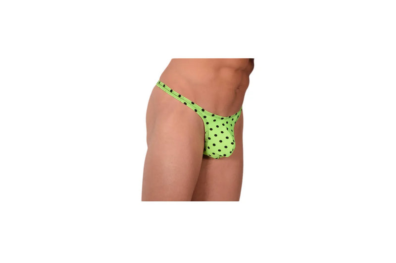 XS/S SMU Thong Lime Dots 34162 MX21
