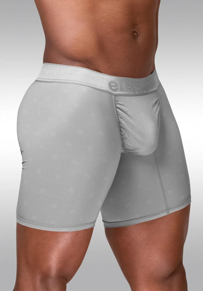 ErgoWear Micro Mesh Boxer Briefs FEEL SE Mid-Cut Long Boxer in Silver 1761 110