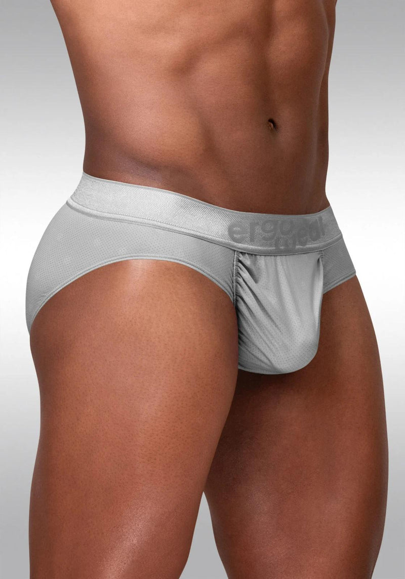 ErgoWear FEEL SE Briefs MicroMesh 4-Way Stretch Adaptable Pouch Silver 1759 25