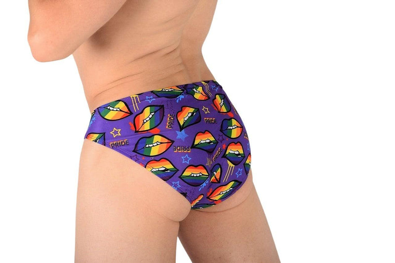 SMU Briefs Pride Mini-Brief Speedo Cut Multi-Colours Lips P02203 H21