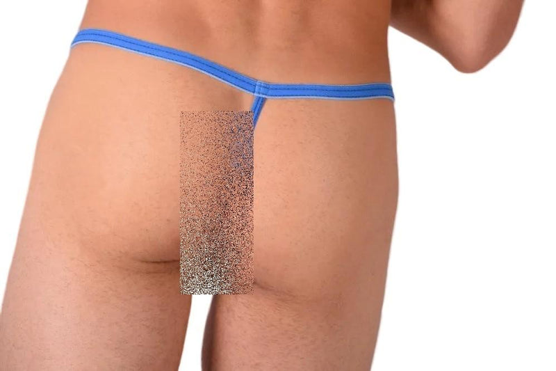 SMU Catch Me Tiny Tanning G-String Blue Smeared H09
