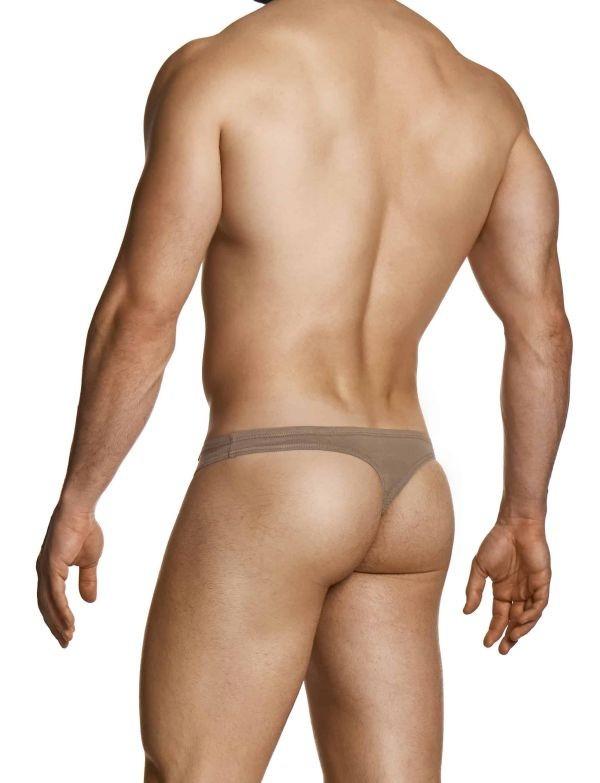MODUS VIVENDI Upcycled Cotton Thong String-Style Knit Thongs in Brown 22411-1