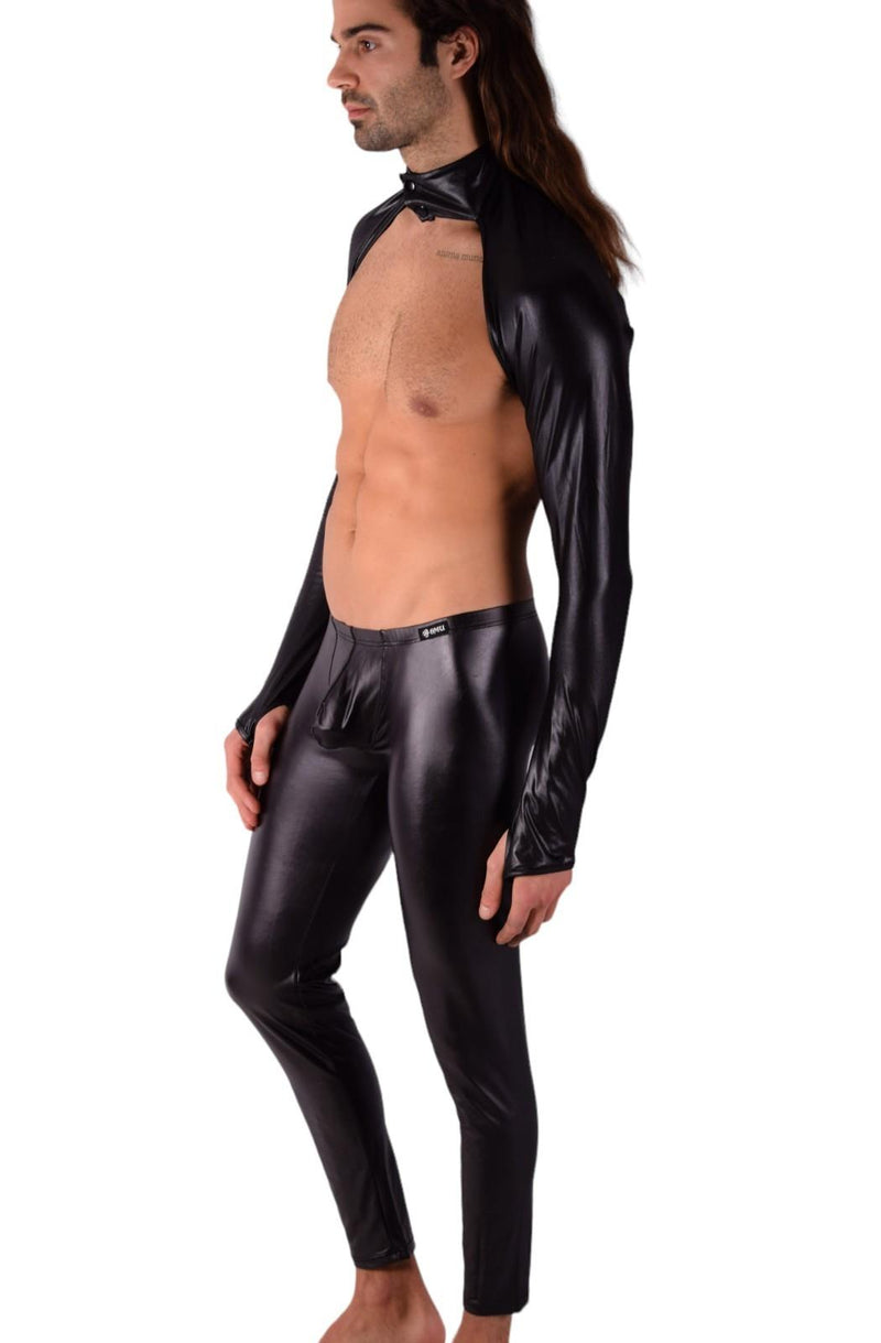 SMU Legging Leather-Look Spandex Pants Black 11757 SX11
