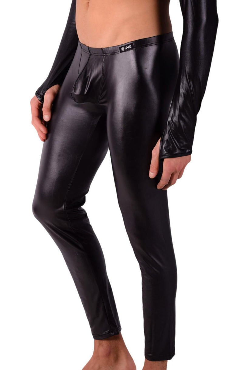 SMU Legging Leather-Look Spandex Pants Black 11757 SX11