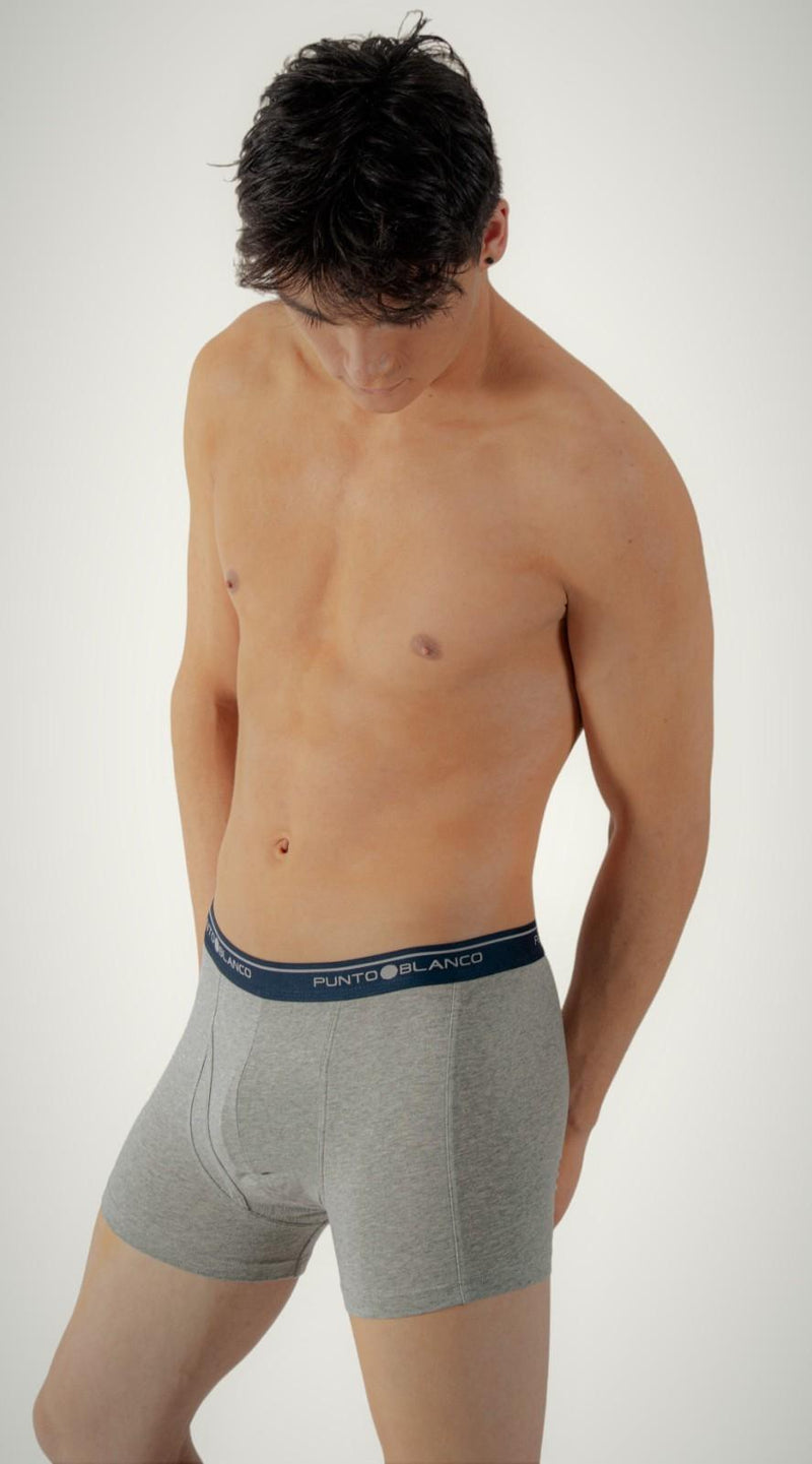 Punto Blanco Boxer Anatomic Cotton Boxers GREY Blue Band 3393 23