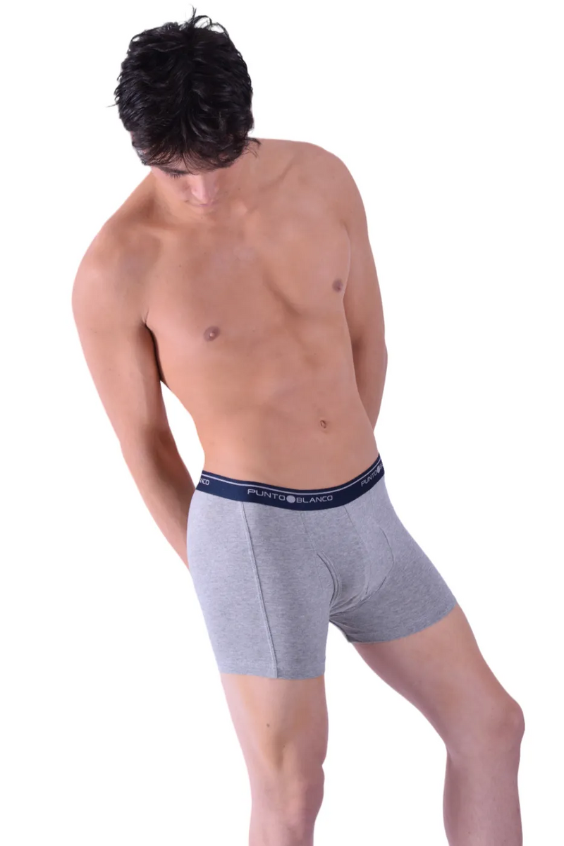 Punto Blanco Boxer Anatomic Cotton Boxers GREY Blue Band 3393 23