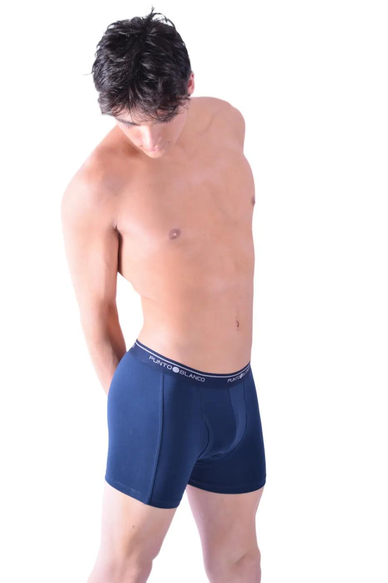 Punto Blanco Boxer Anatomic Open Fly Full Navy Blue Band 3393 23