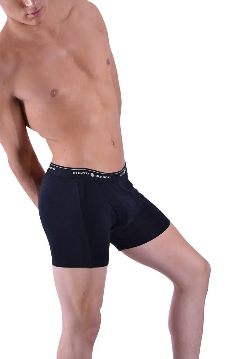 Punto Blanco Boxer Anatomico Comfy Cotton Boxers Black 3393 24