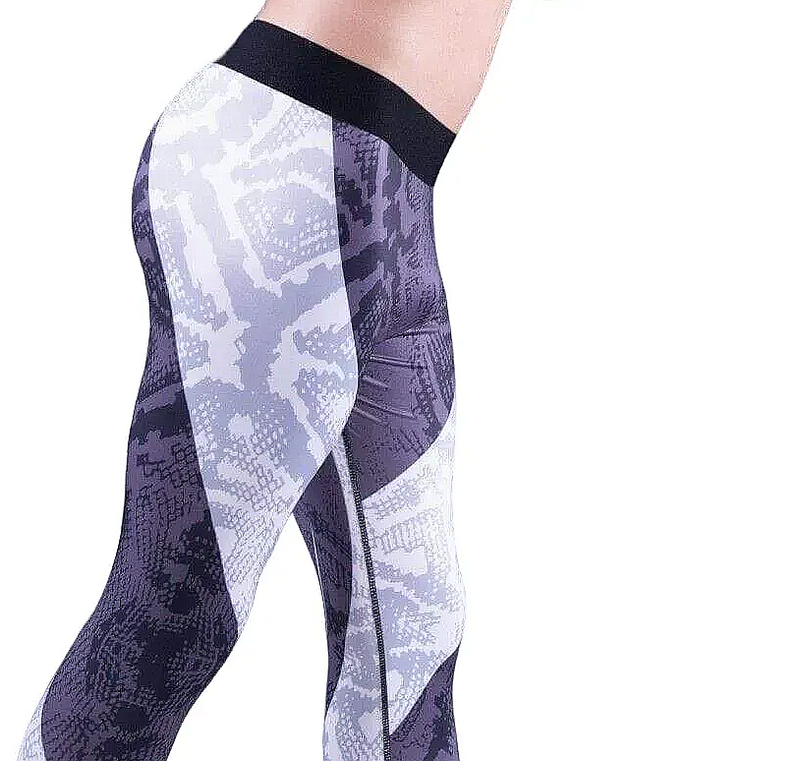 SMU Fashion Legging Tight-Fit Sports Wear in Gray MX8