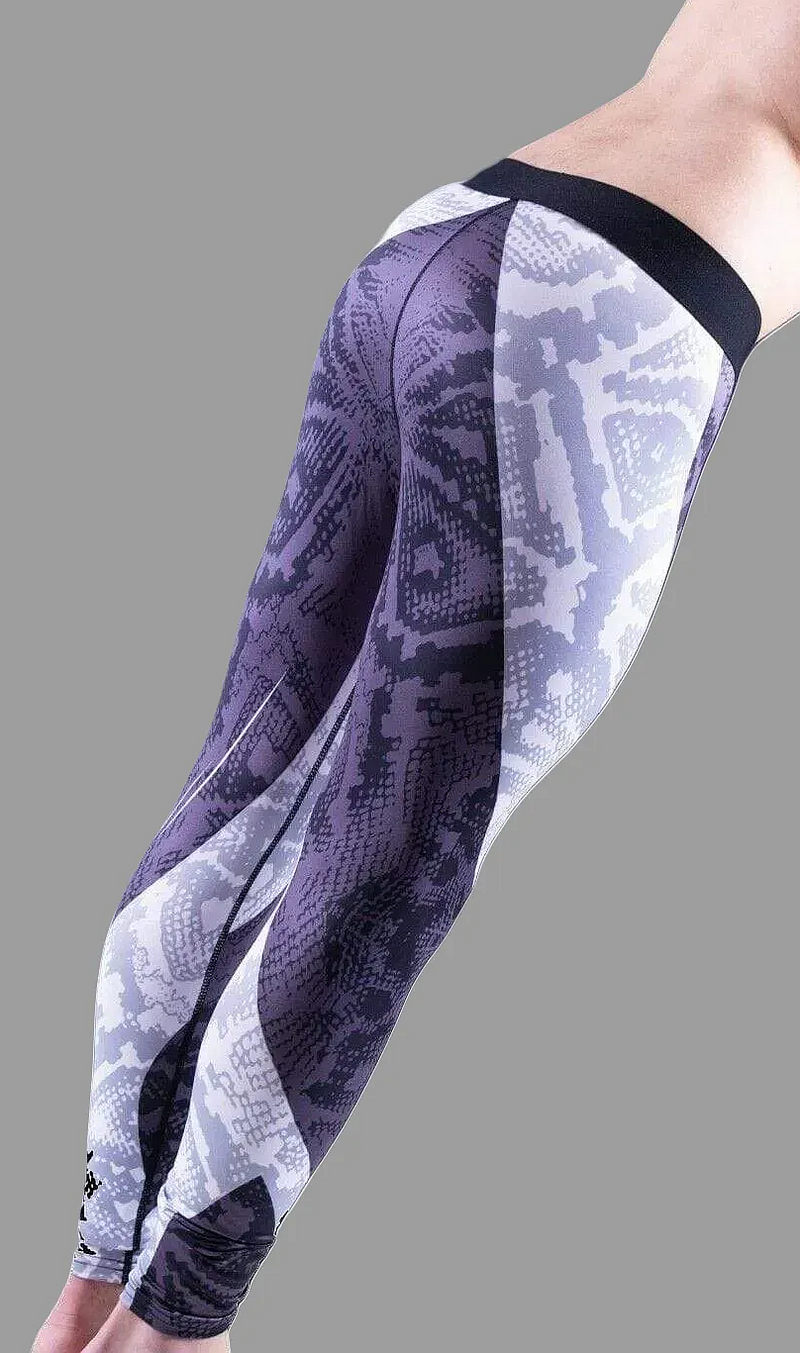 SMU Fashion Legging Tight-Fit Sports Wear in Gray MX8