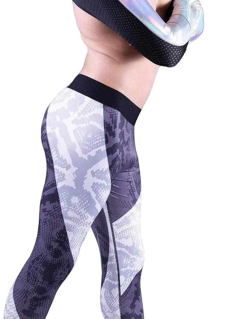 SMU Fashion Legging Tight-Fit Sports Wear in Gray MX8
