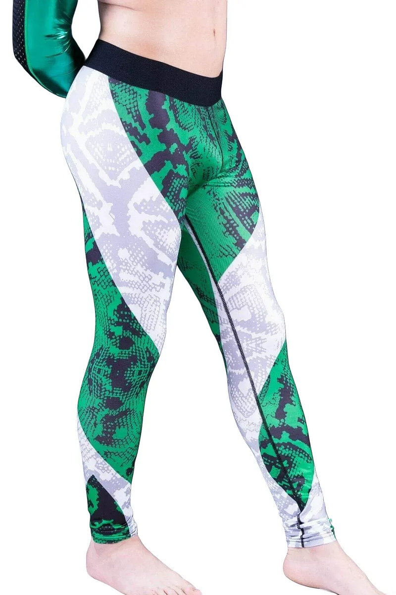 SMU Fashion Legging Tight Fit Sports Wear in Green MX8