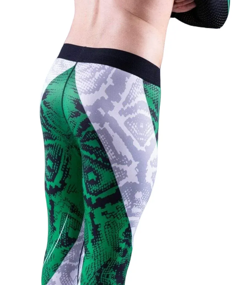 SMU Fashion Legging Tight Fit Sports Wear in Green MX8