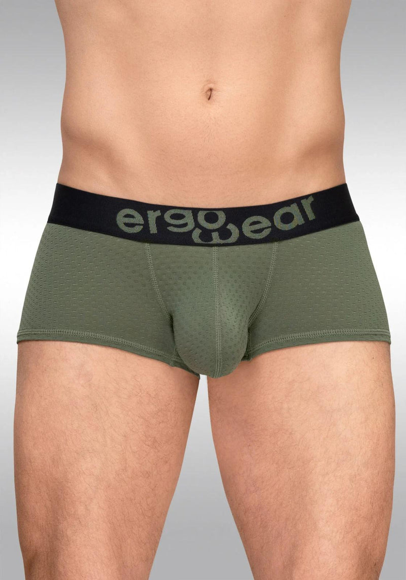 ErgoWear Boxer Trunk MAX Flow Micro-Mesh Boxer Stretch in Dark Green 1787 51