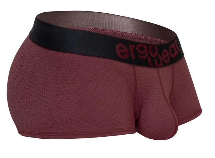 ErgoWear Boxer Trunk MAX Flow Micro-Mesh Boxer Stretch in Burgundy 1795 51