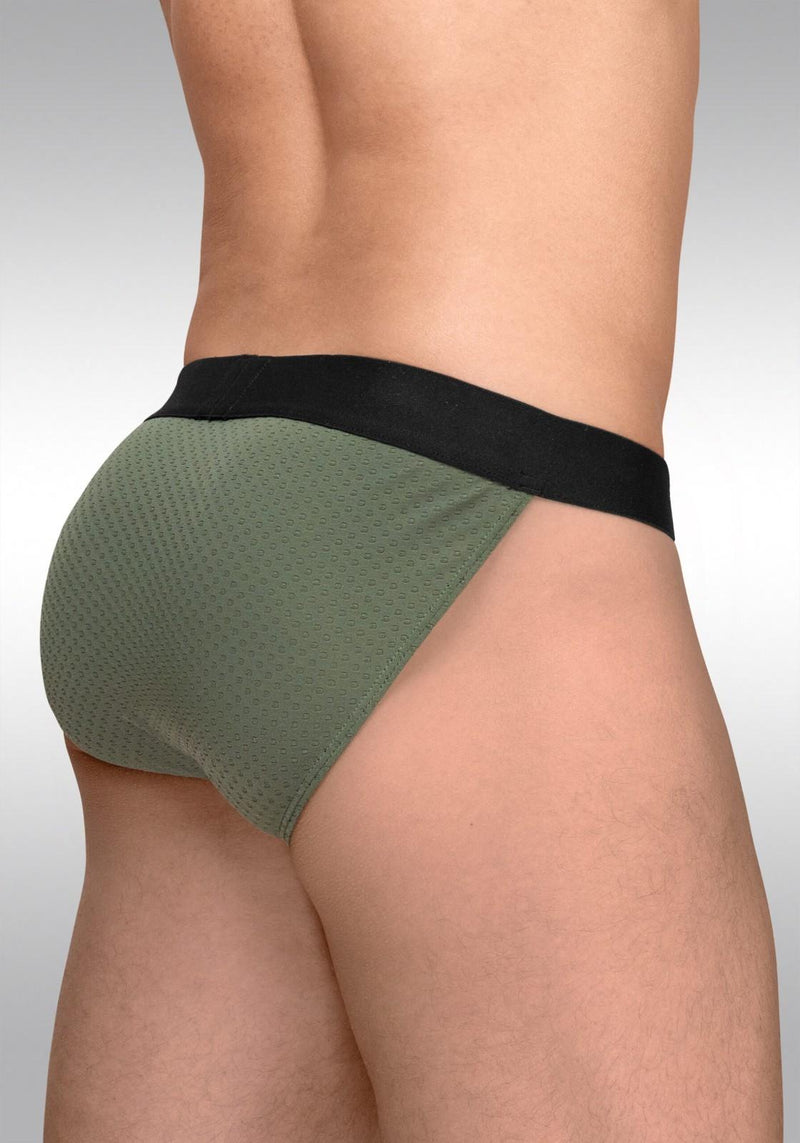 ErgoWear Bikini Briefs MAX Flow Micro-Perforated Mesh Brief Dark Green 1786 53