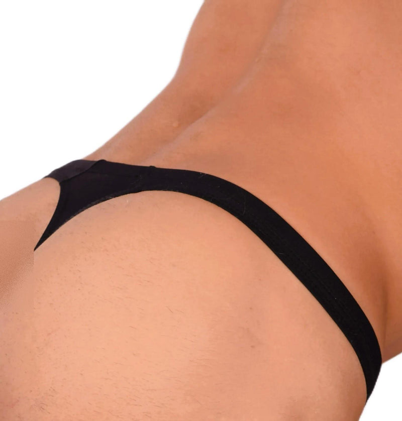 Small Gregg Homme Black and Green Swim Thong 33950 MX18