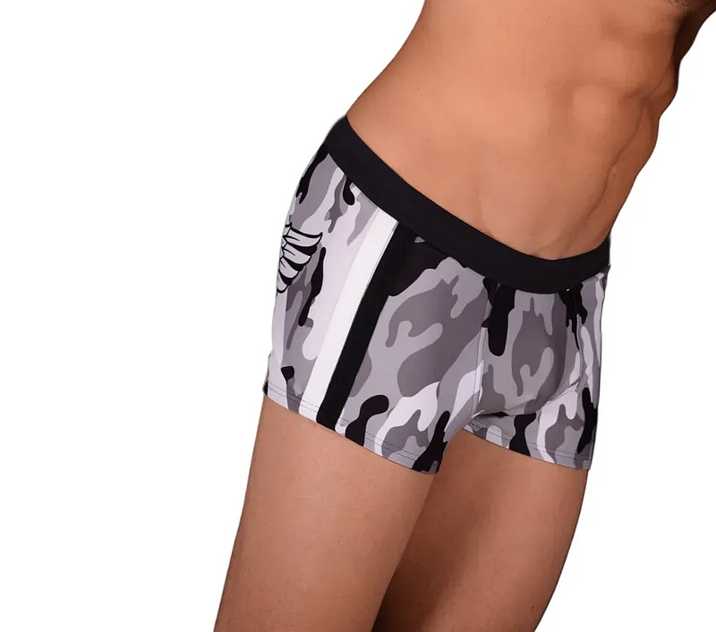 Medium Solstice Gray Camo Swim Trunk Gregg Homme 111035