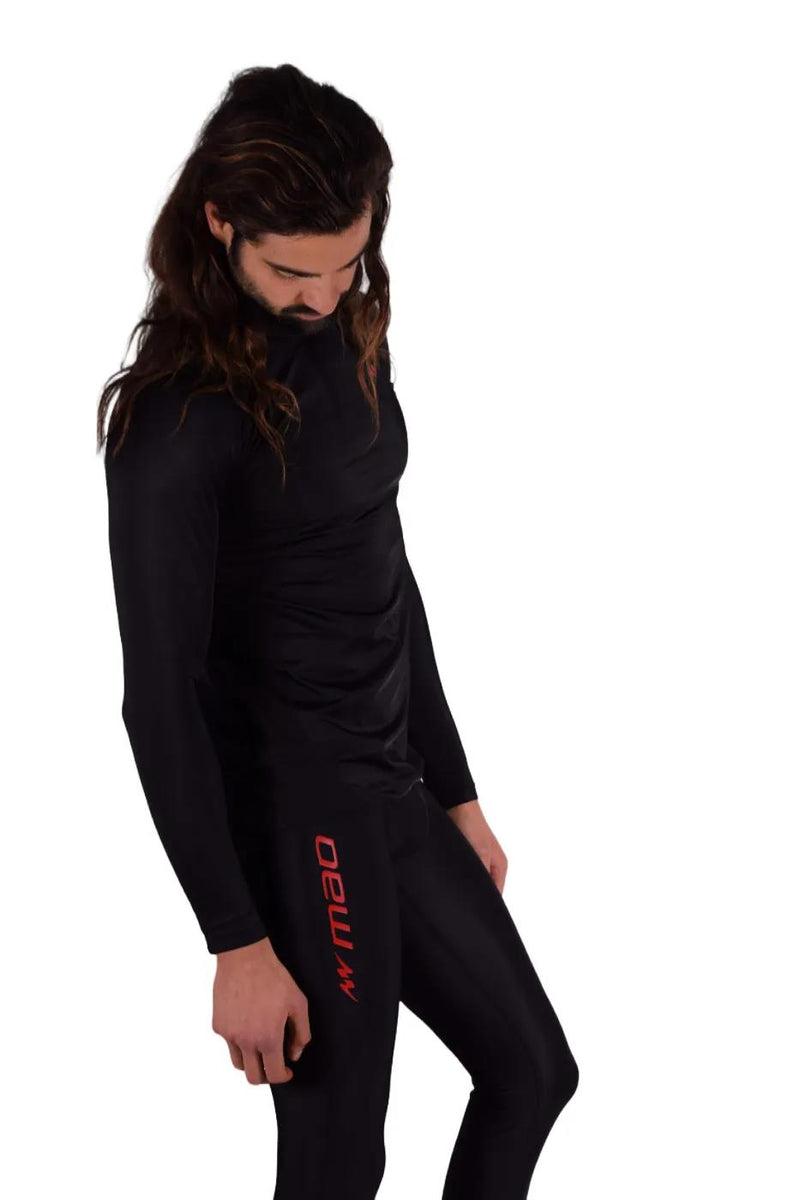 Small MAO Sport Compression Jogger Sportwear Suit Black 12814 14