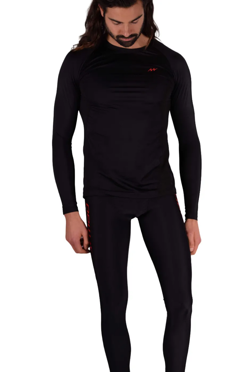 Small MAO Sport Compression Jogger Sportwear Suit Black 12814 14