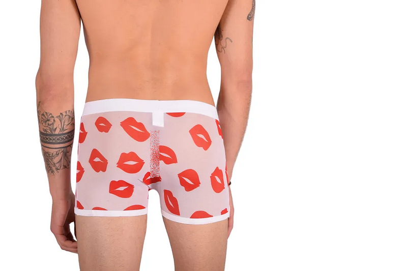 Medium Boxer SMU Lips Sheer Hipster 100118 MX22